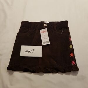 Gymboree girls size 4 Fall Homecoming brown corduroy skirt New